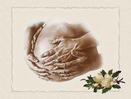 Une femme qui donne la vie.