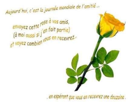 Pour vous mes amis!